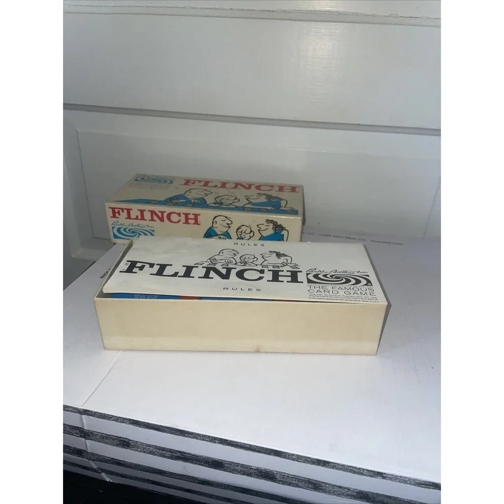 Vintage 1963 Flinch Card Game W Full‎ Deck, Original Card Holder & Instructions!